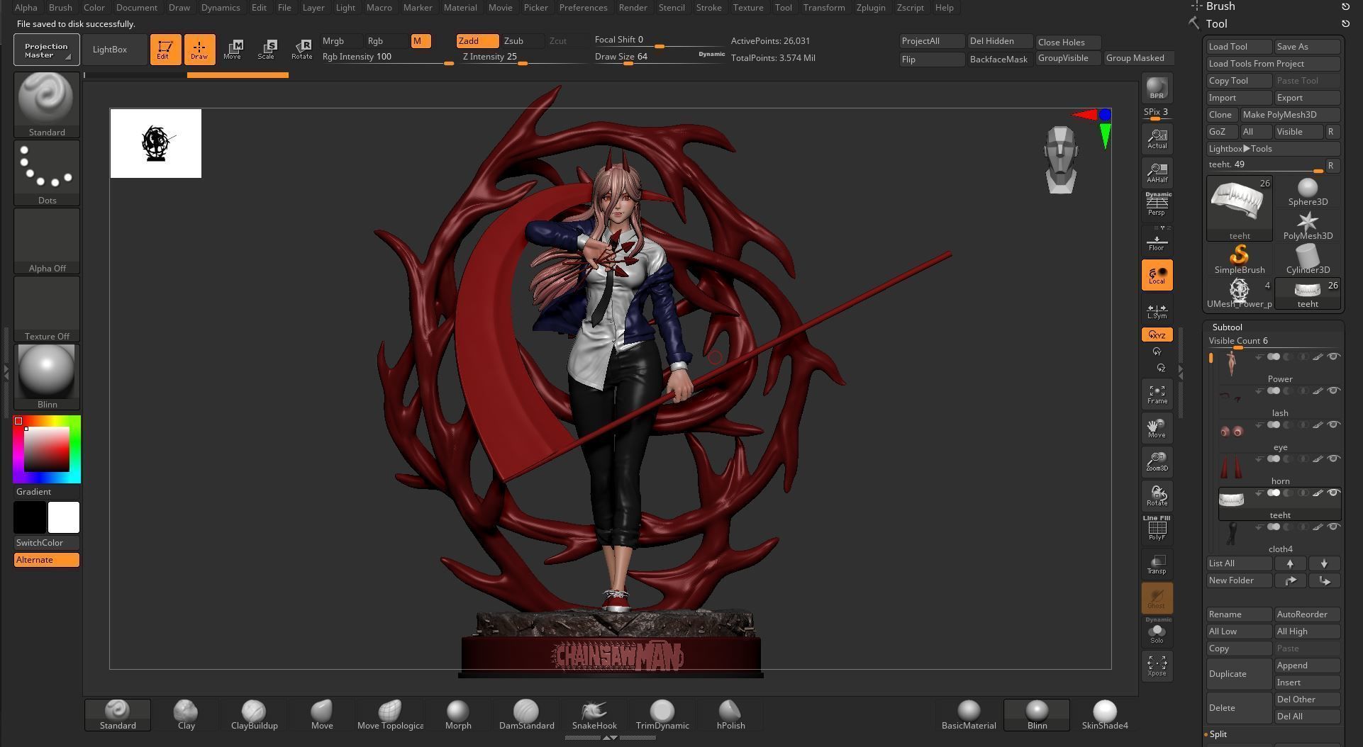 Power from Chainsaw Man 3D print model_4