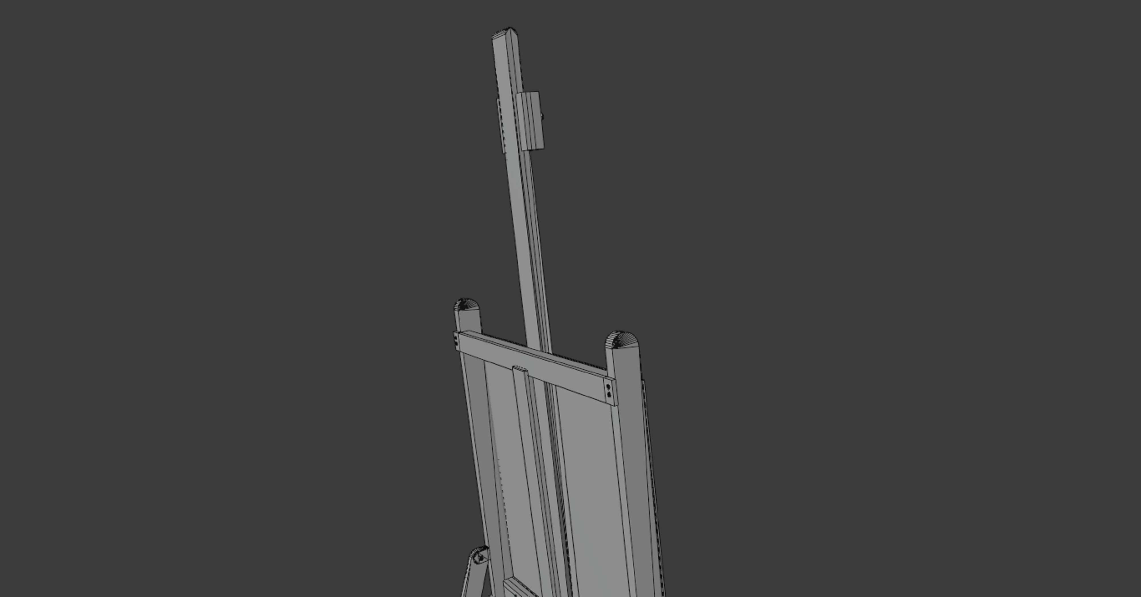 Easel 3D model Free low-poly 3D model_6