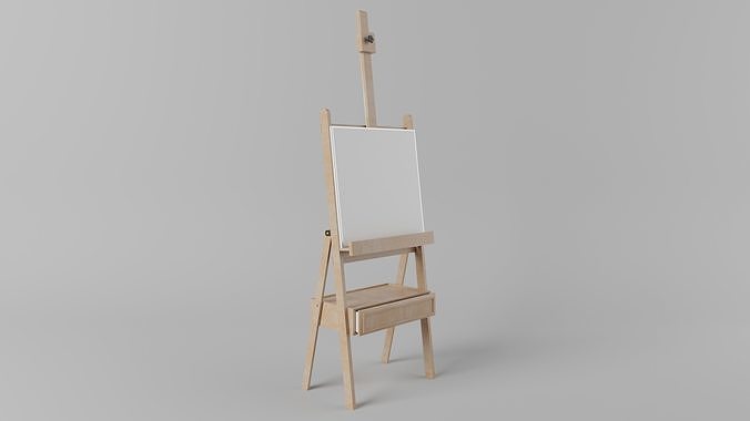 Easel 3D model Free low-poly 3D model