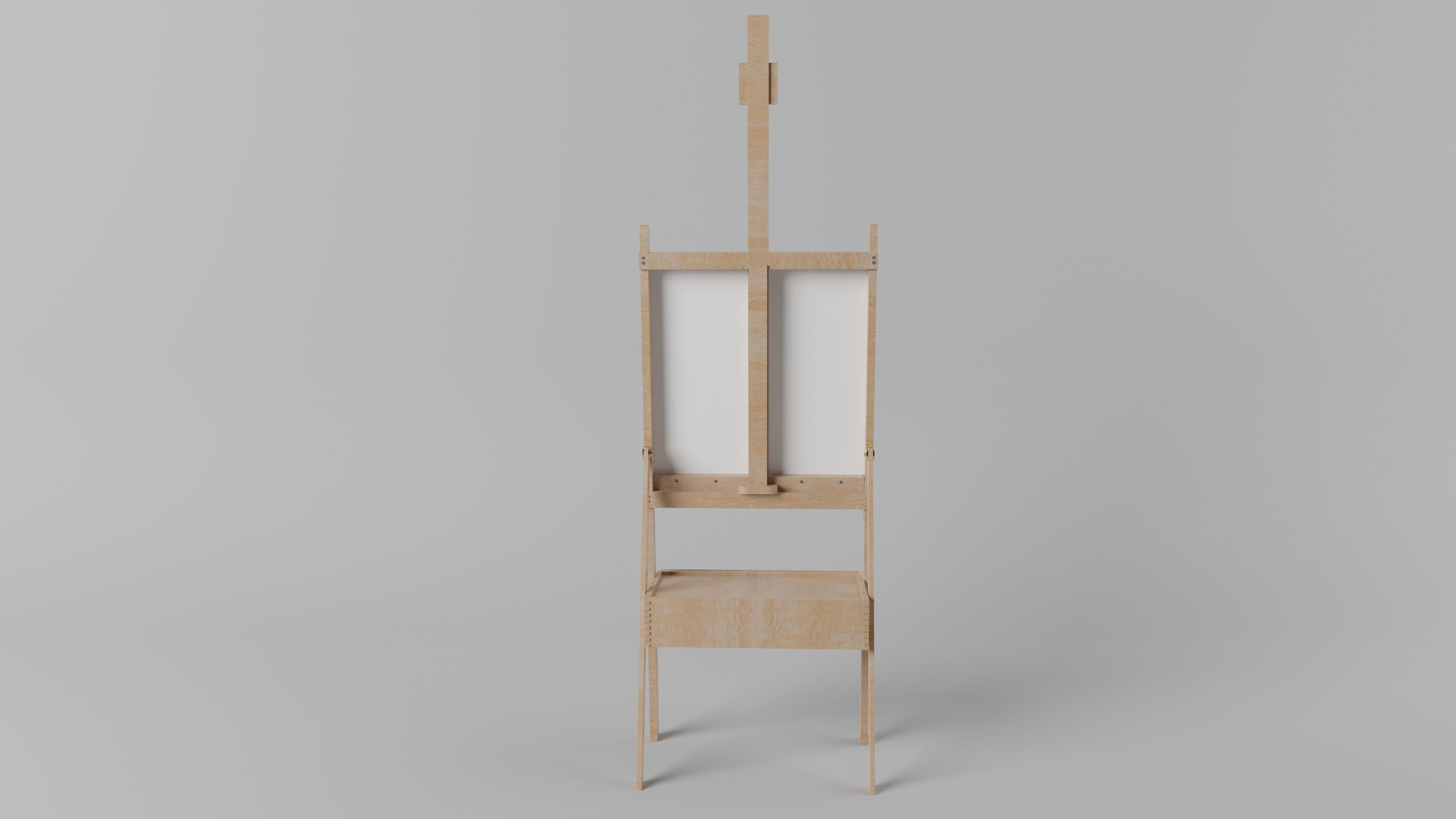 Easel 3D model Free low-poly 3D model_4