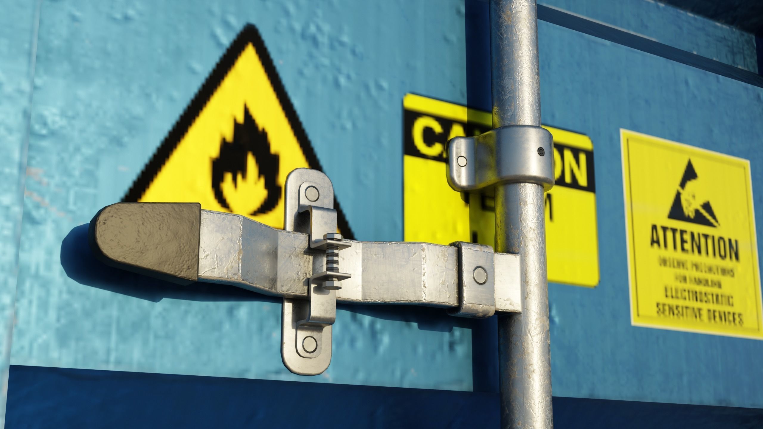 Shipping Containers - Combo Low-poly 3D model_16