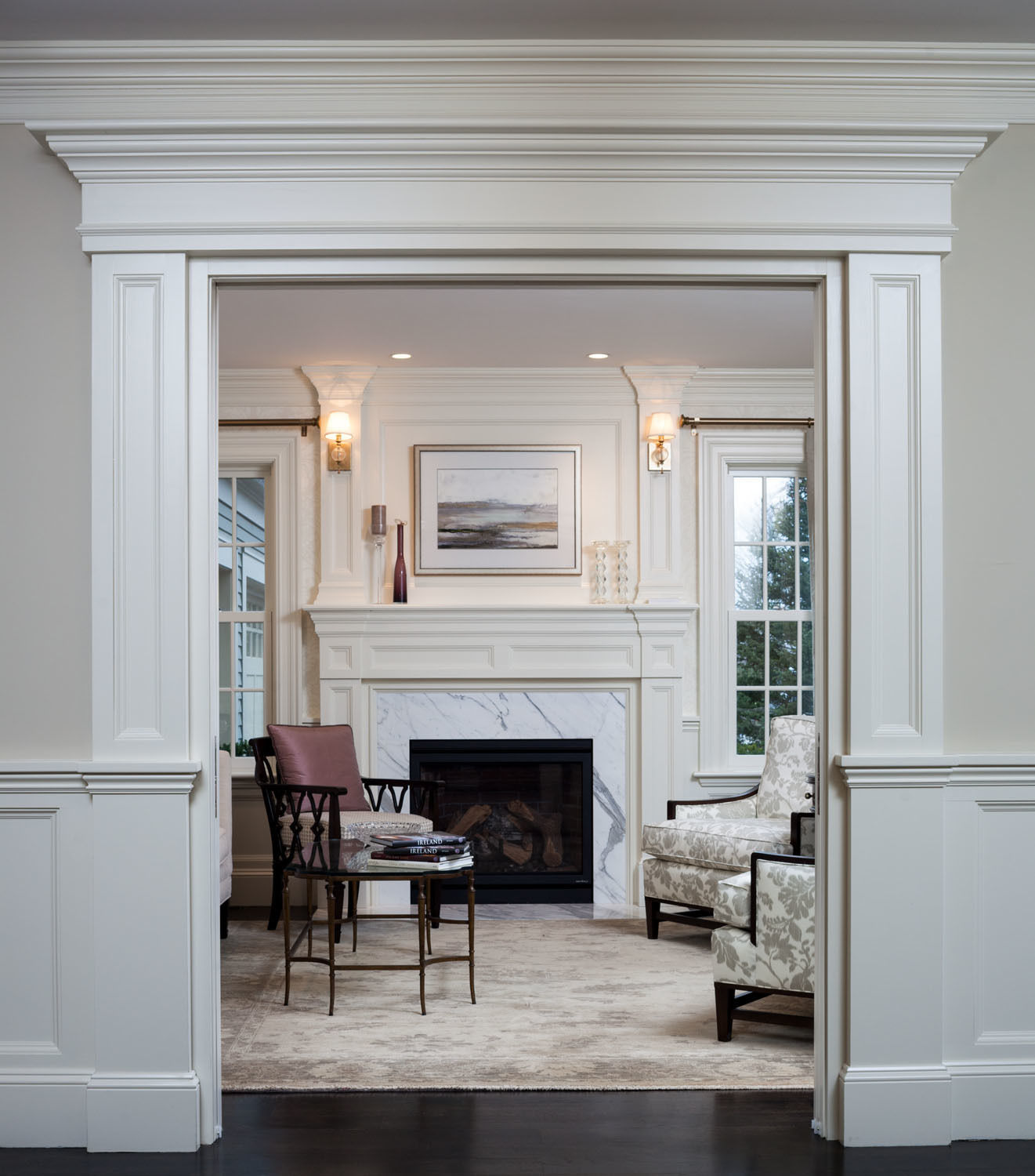 Arched Entrance portal Opening Wall paneling Doorway 3D model_3