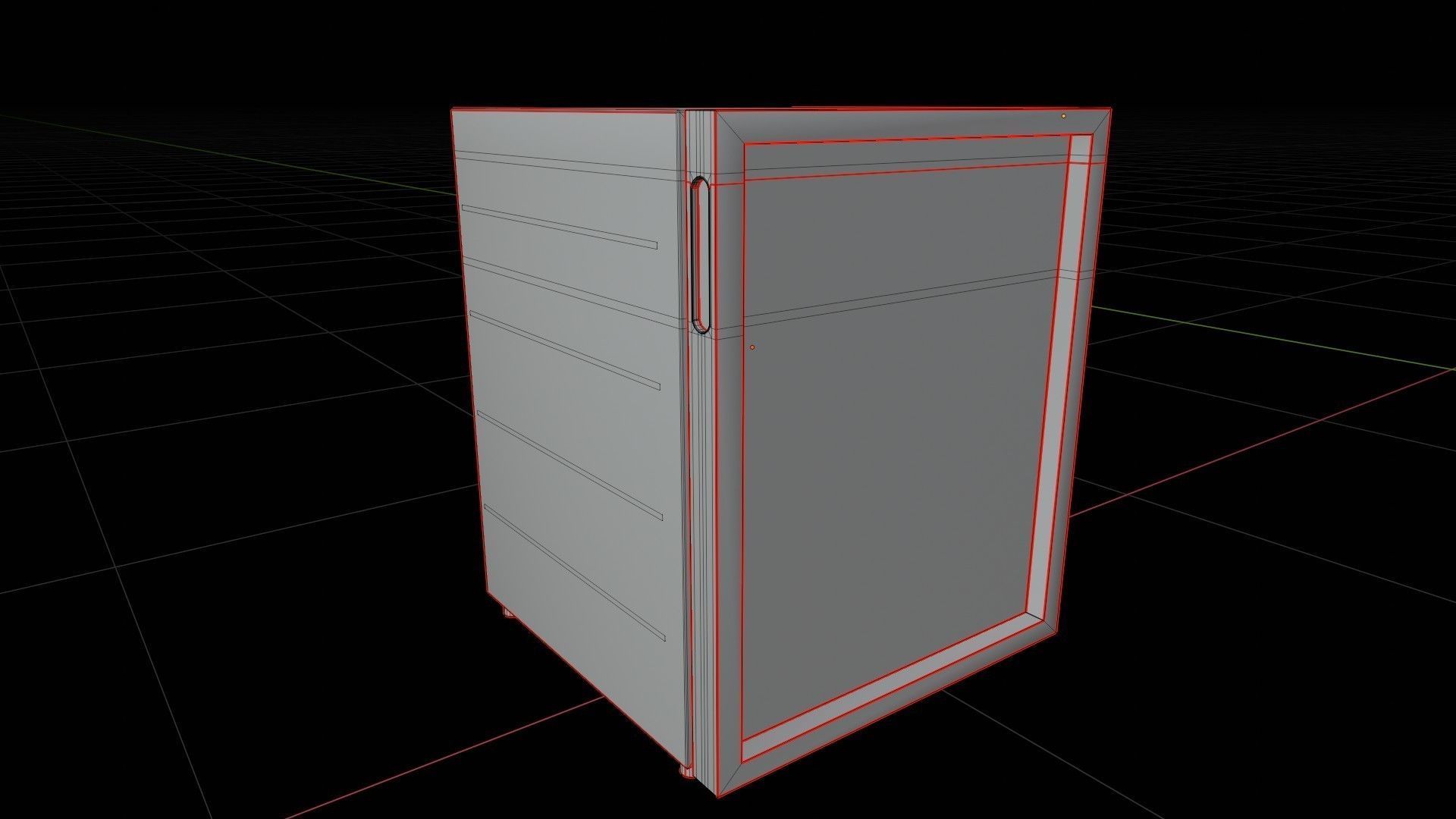 Small soda fridge 3D model_11