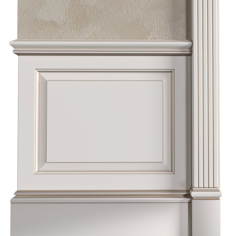 Classic Door Portal Doorway Opening  Decorative Wall Panels 3D model_3