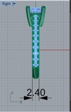 Dimond ring 382 3D print model_4