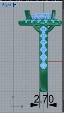 Pear ring   383 3D print model_4