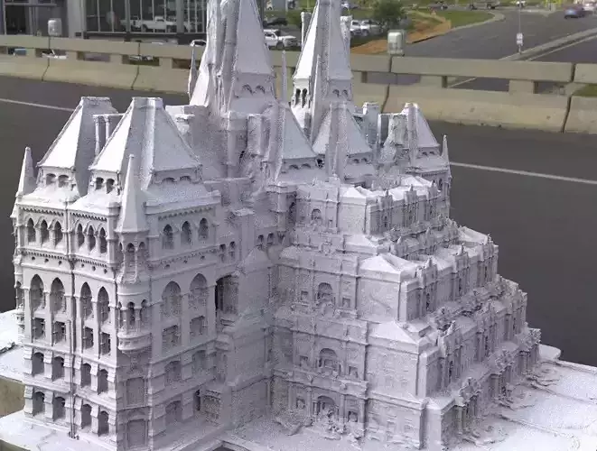 Wizarding world headquarters 2 tower 3D 3D model