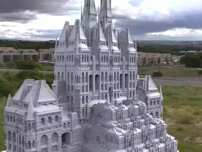 Wizarding world arch witch tower 3D