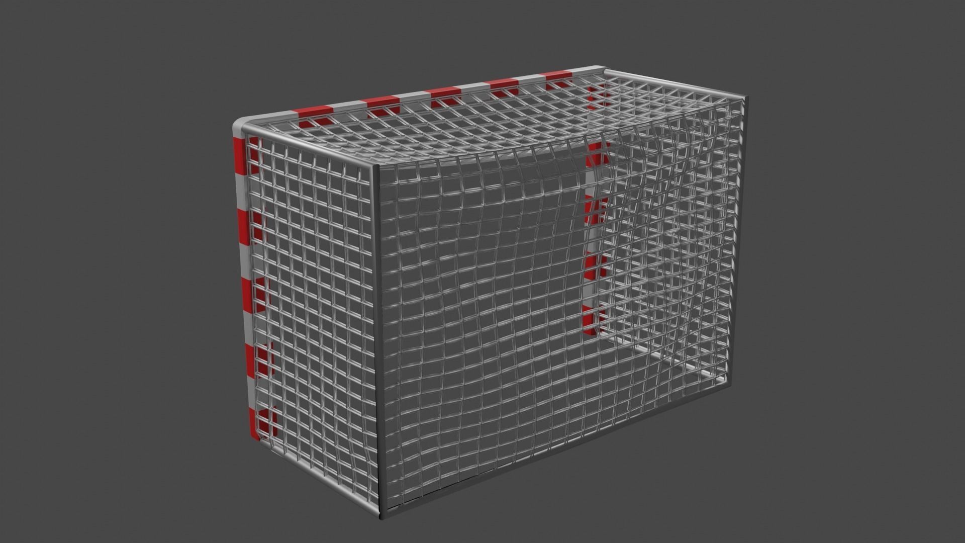 Standard Futsal Goal 3D model_5