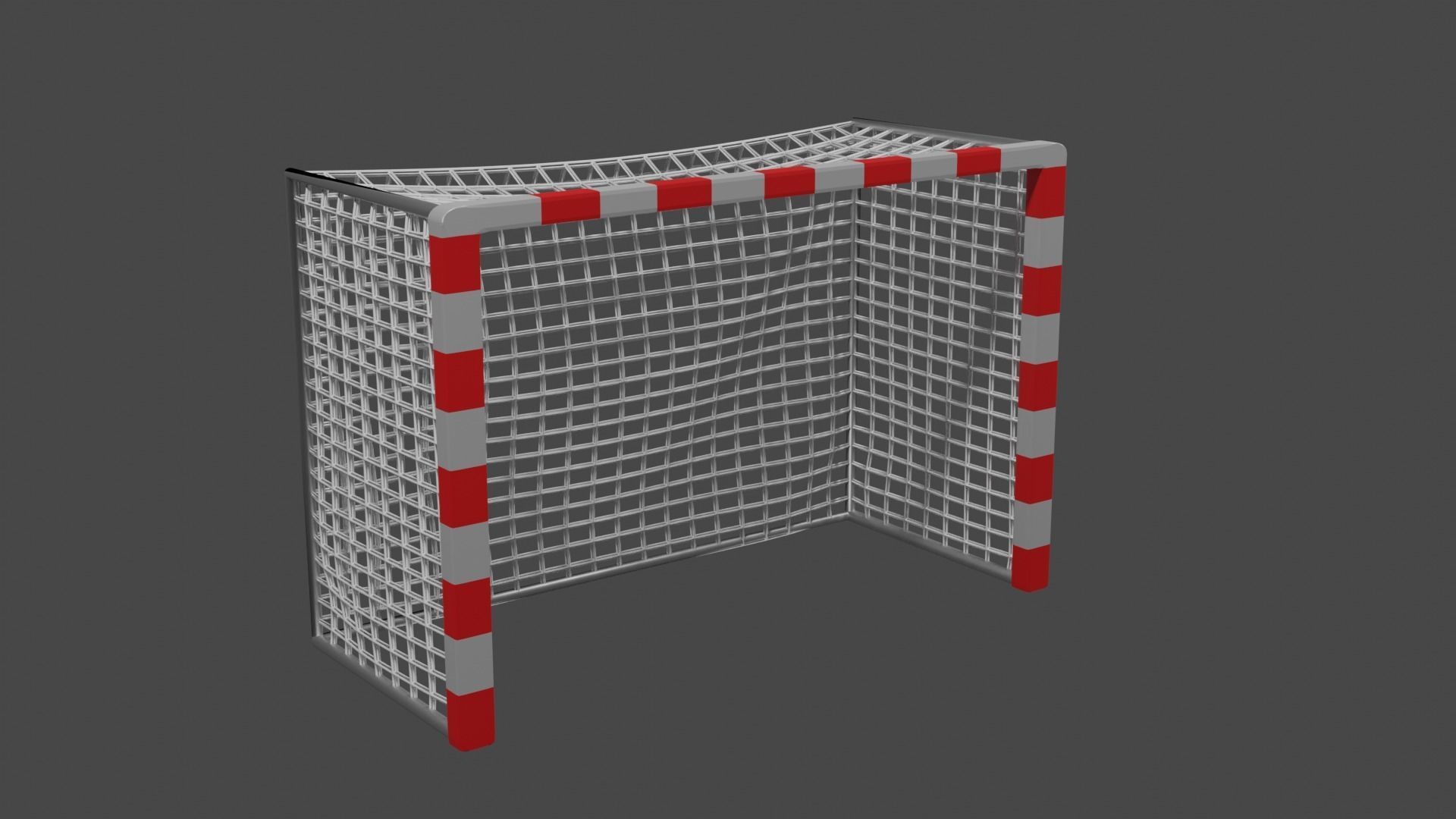 Standard Futsal Goal 3D model_13