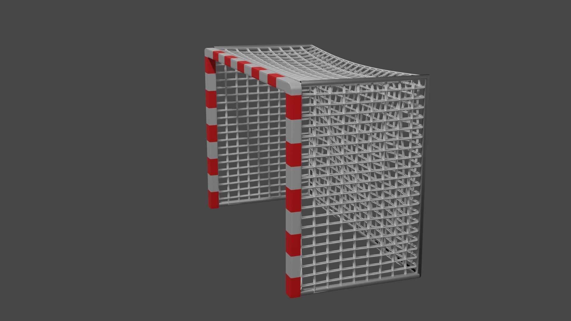 Standard Futsal Goal 3D model_8