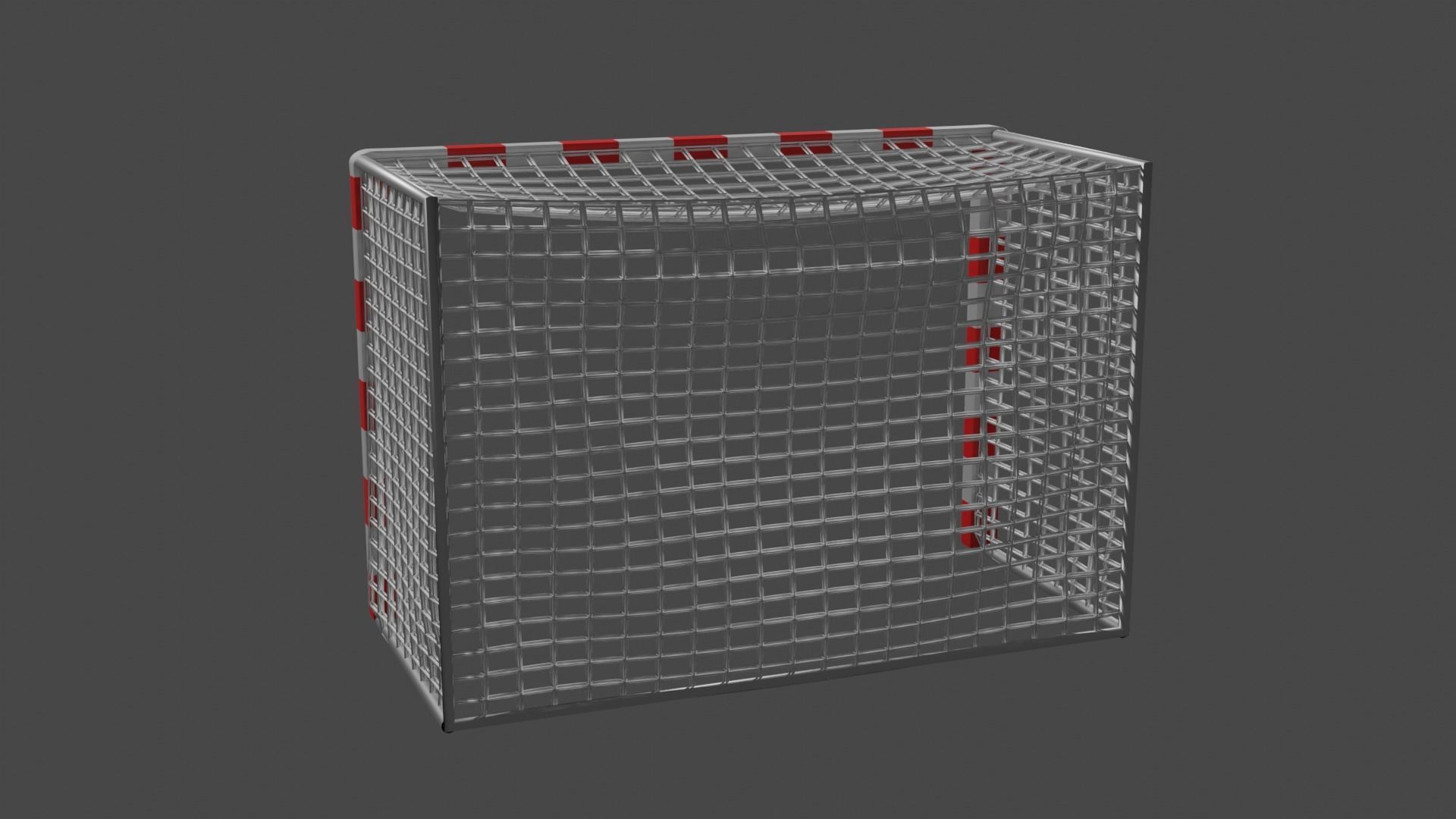 Standard Futsal Goal 3D model_4