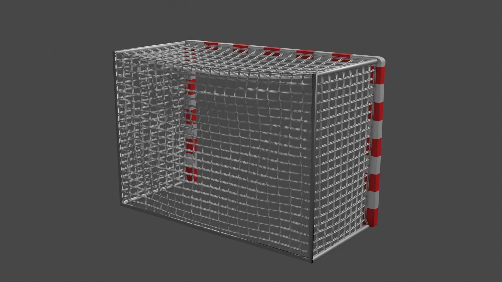 Standard Futsal Goal 3D model_17