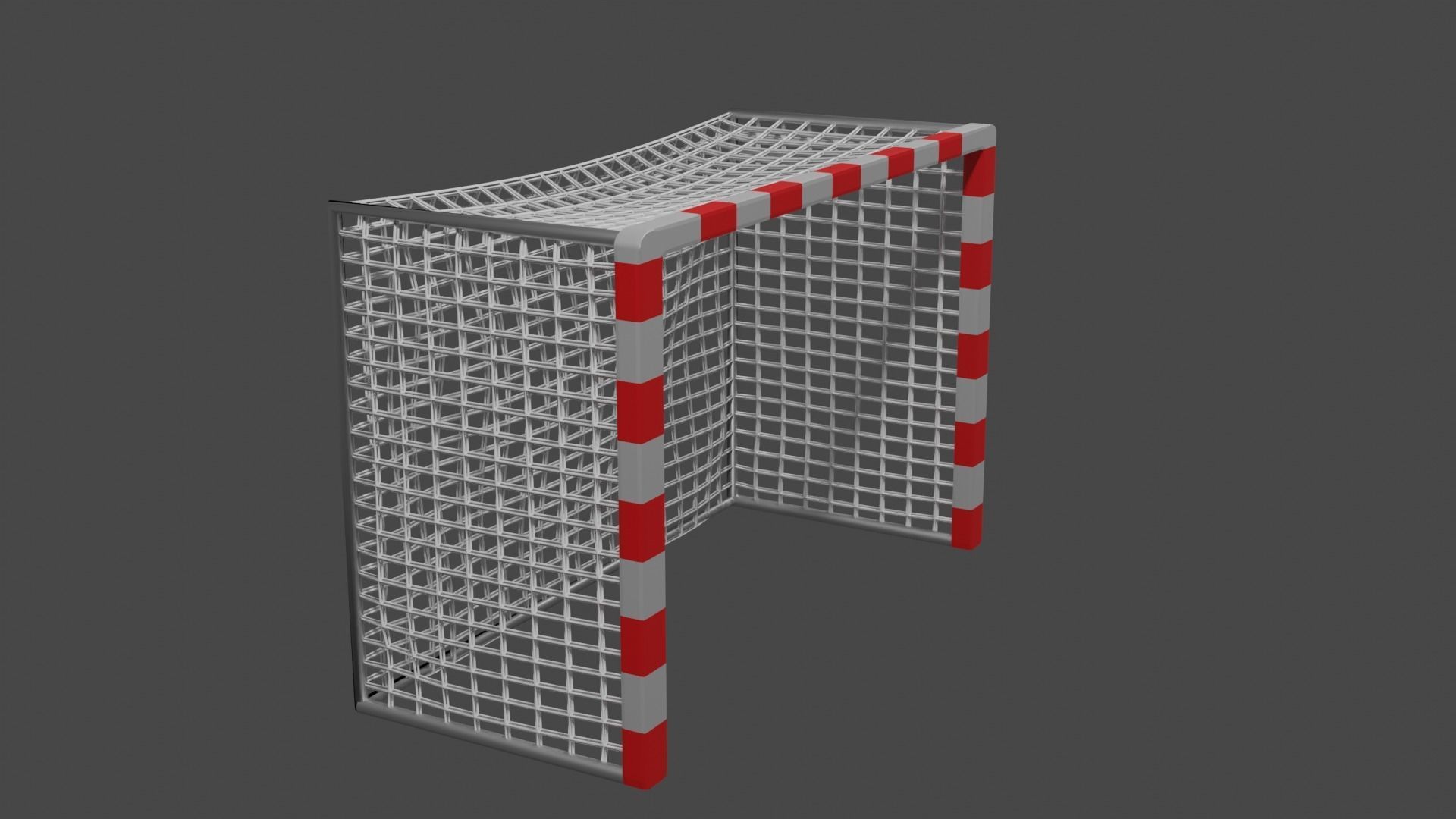 Standard Futsal Goal 3D model_14