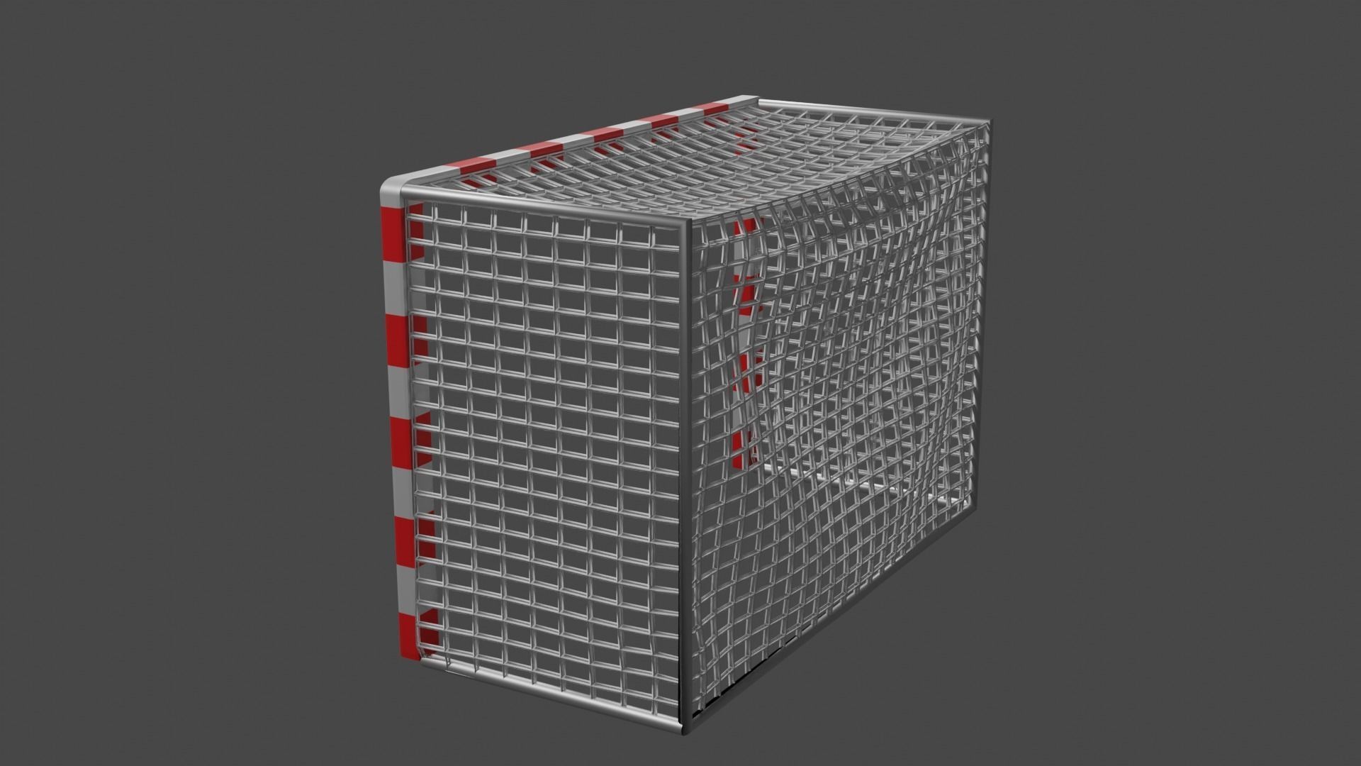 Standard Futsal Goal 3D model_6