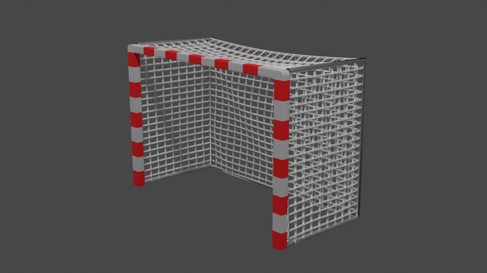 Standard Futsal Goal 3D model_9