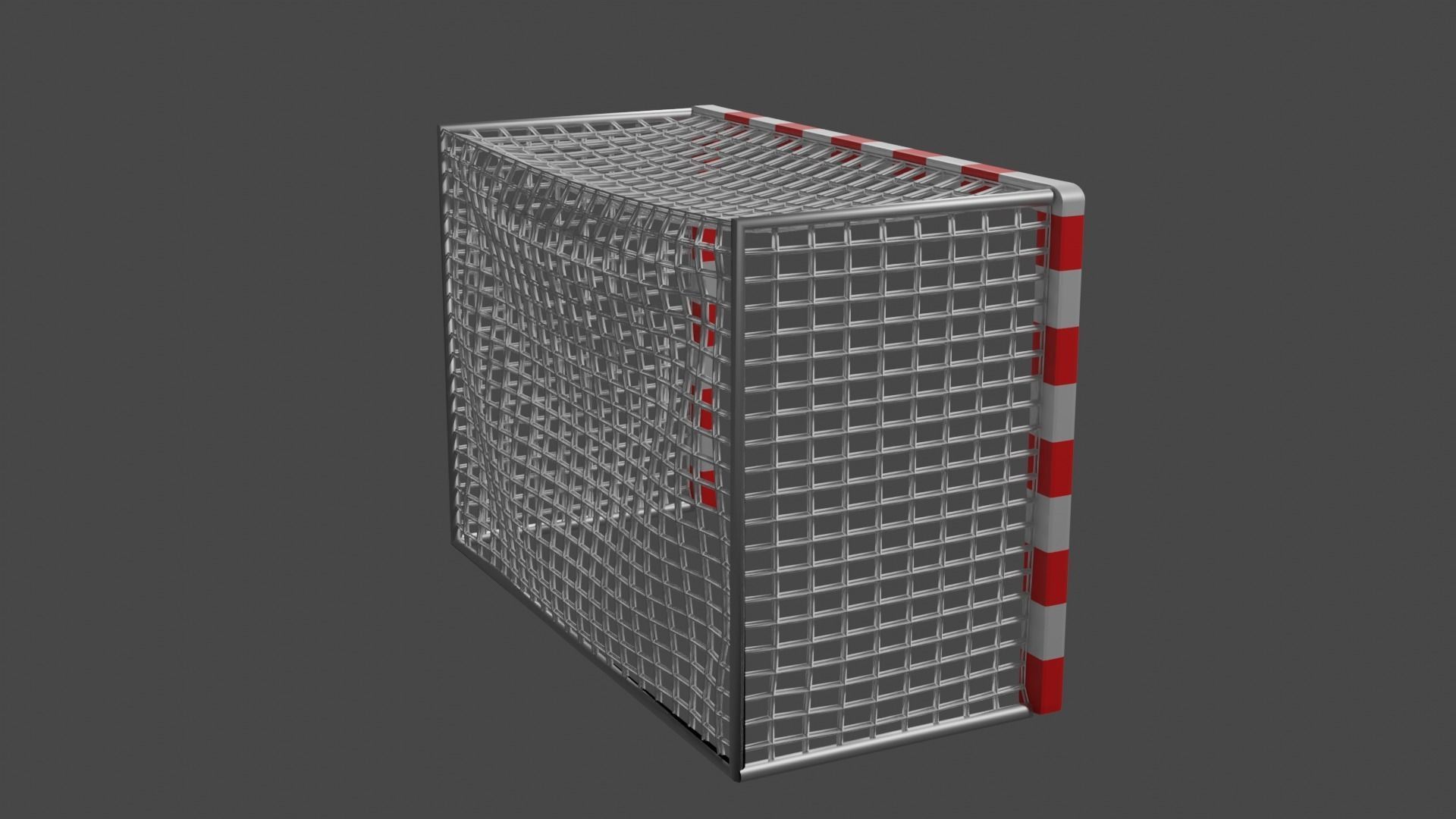 Standard Futsal Goal 3D model_16