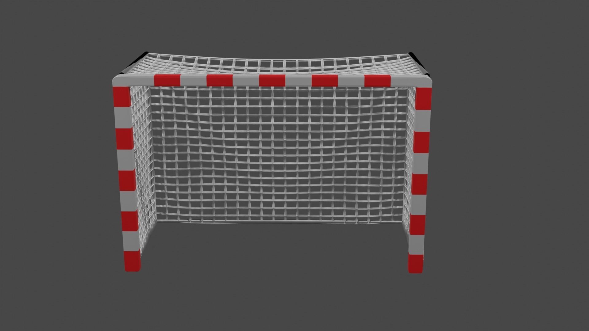 Standard Futsal Goal 3D model_11