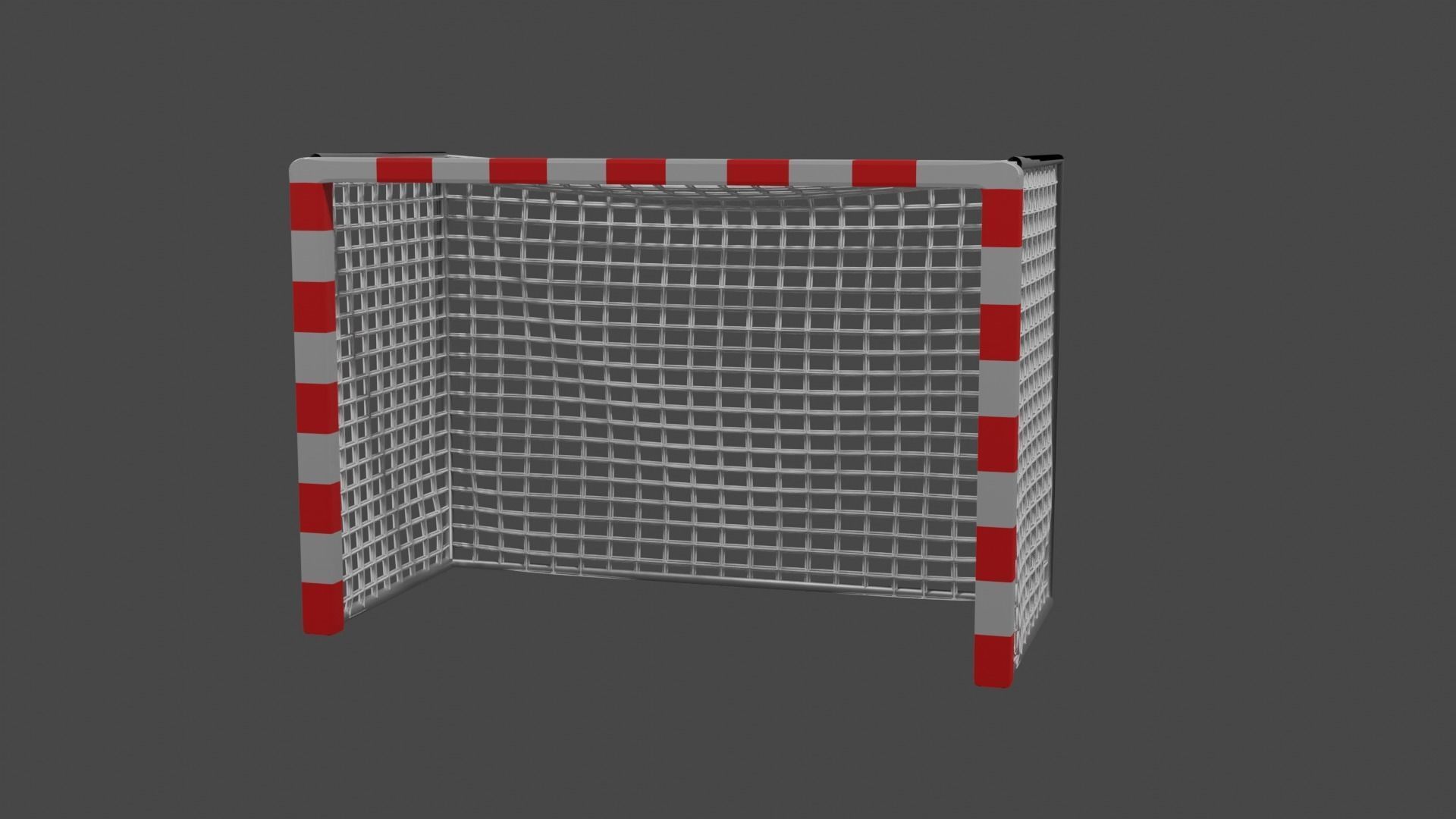 Standard Futsal Goal 3D model_10