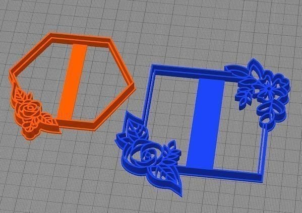 Square Hexagon Cookie Cutter Set 3D print model