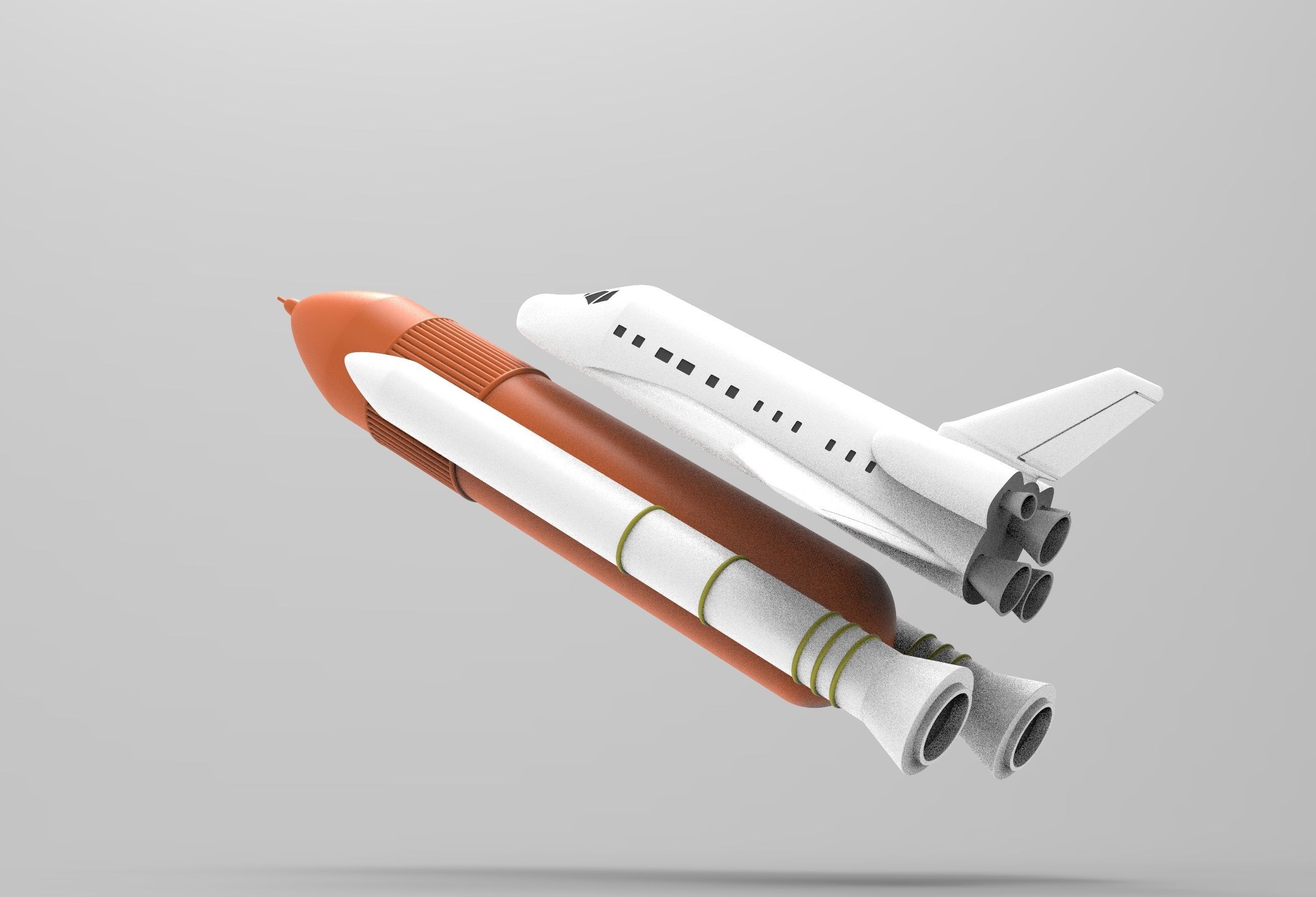 shuttle - space ship NASA 3D model_31