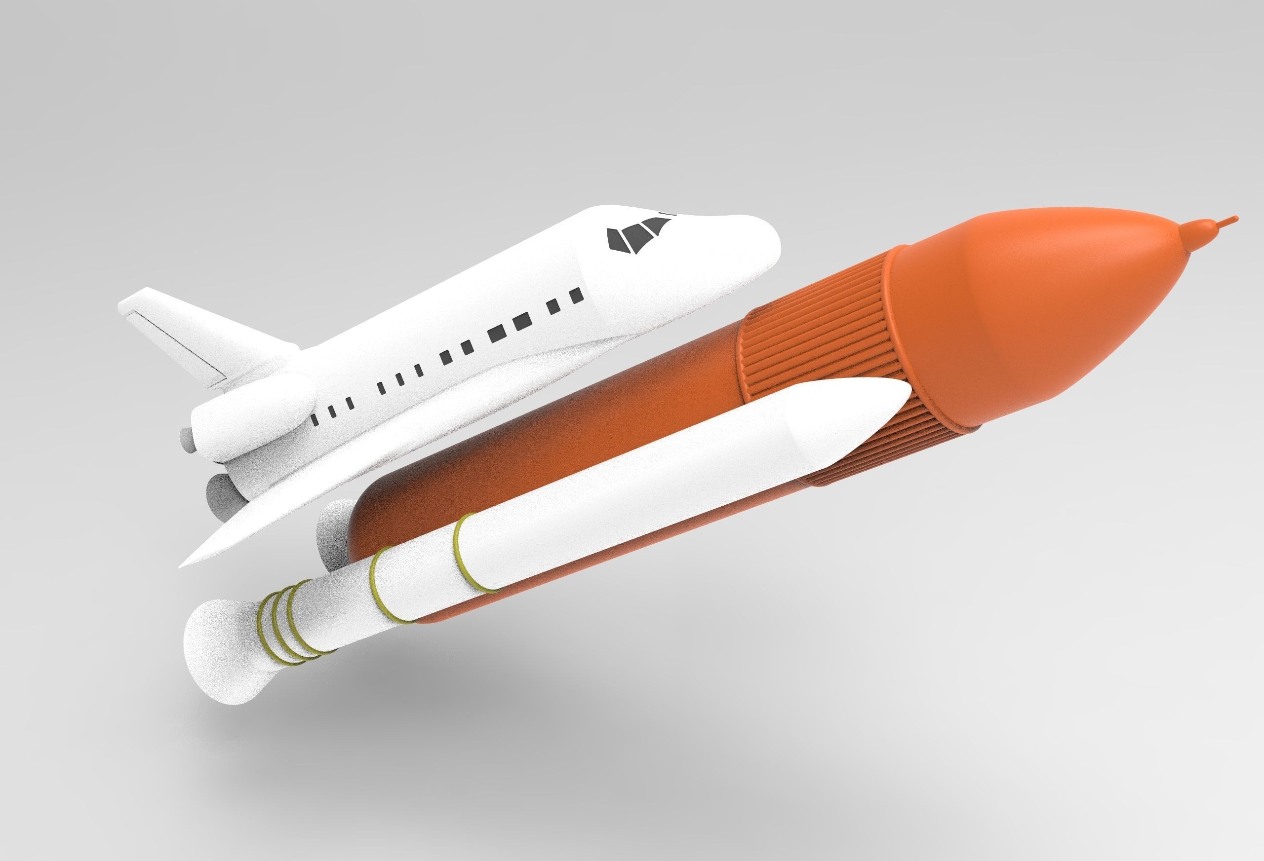 shuttle - space ship NASA 3D model_26