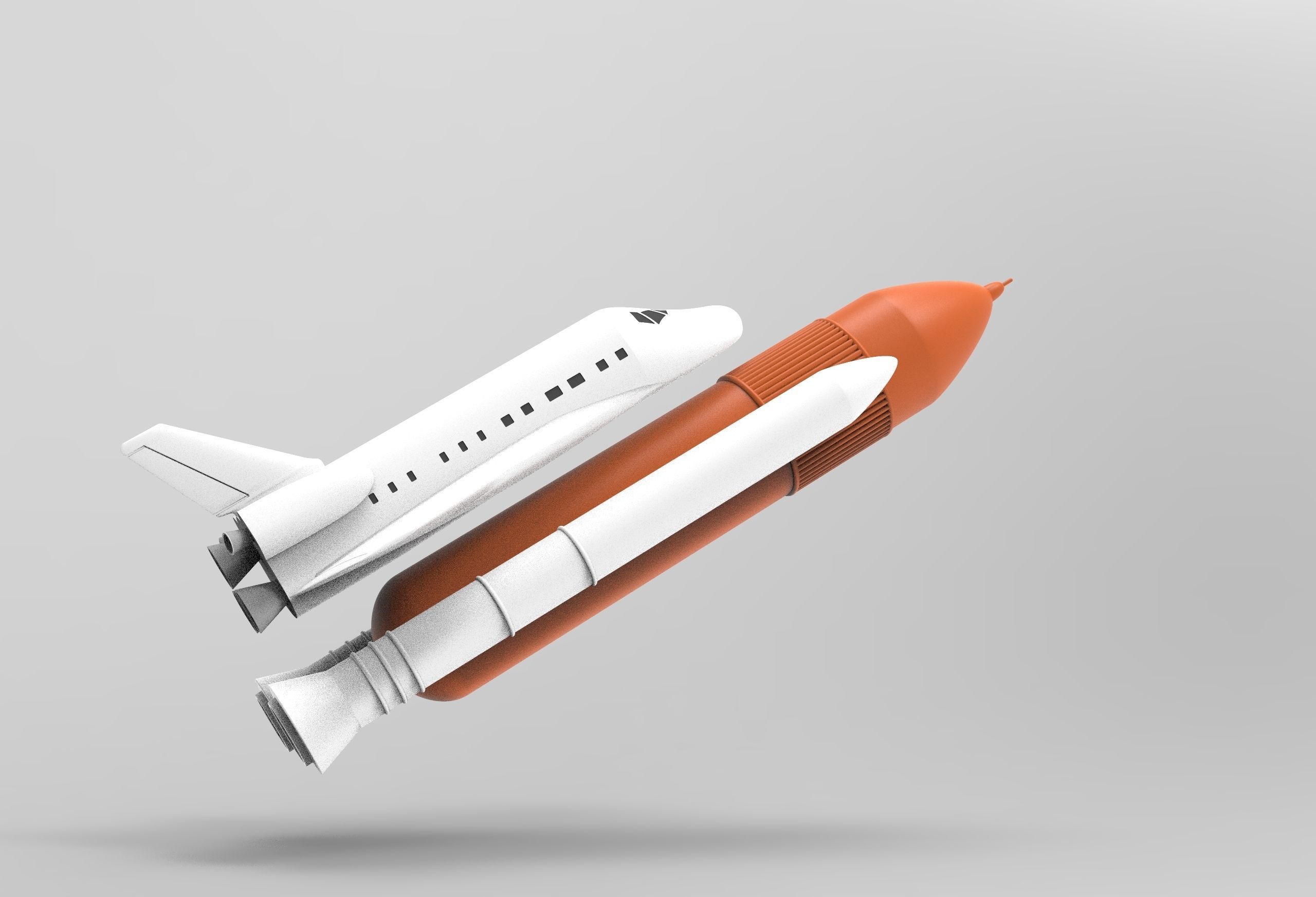 shuttle - space ship NASA 3D model_8