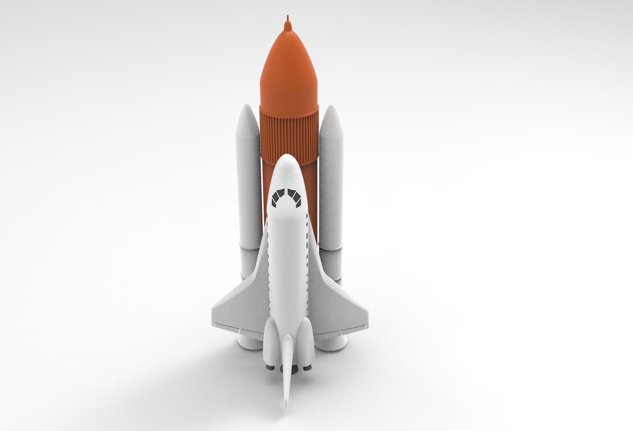 shuttle - space ship NASA 3D model_4