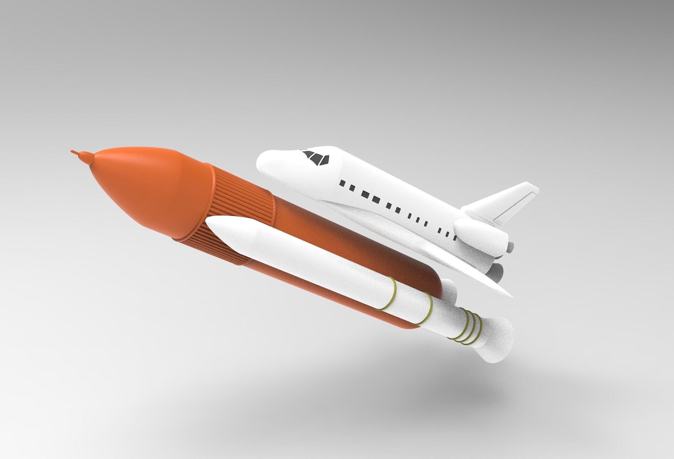 shuttle - space ship NASA 3D model_30