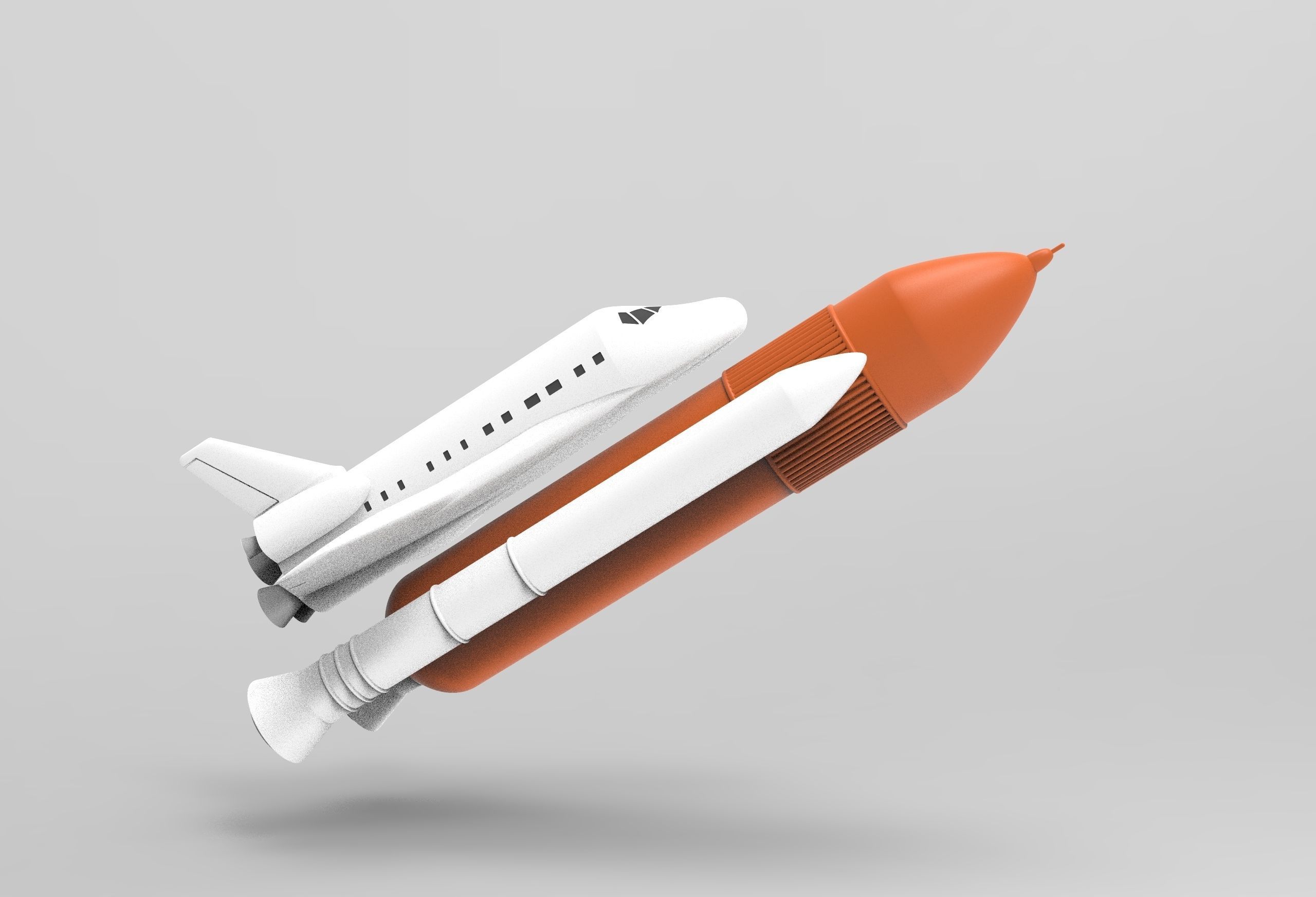shuttle - space ship NASA 3D model_7