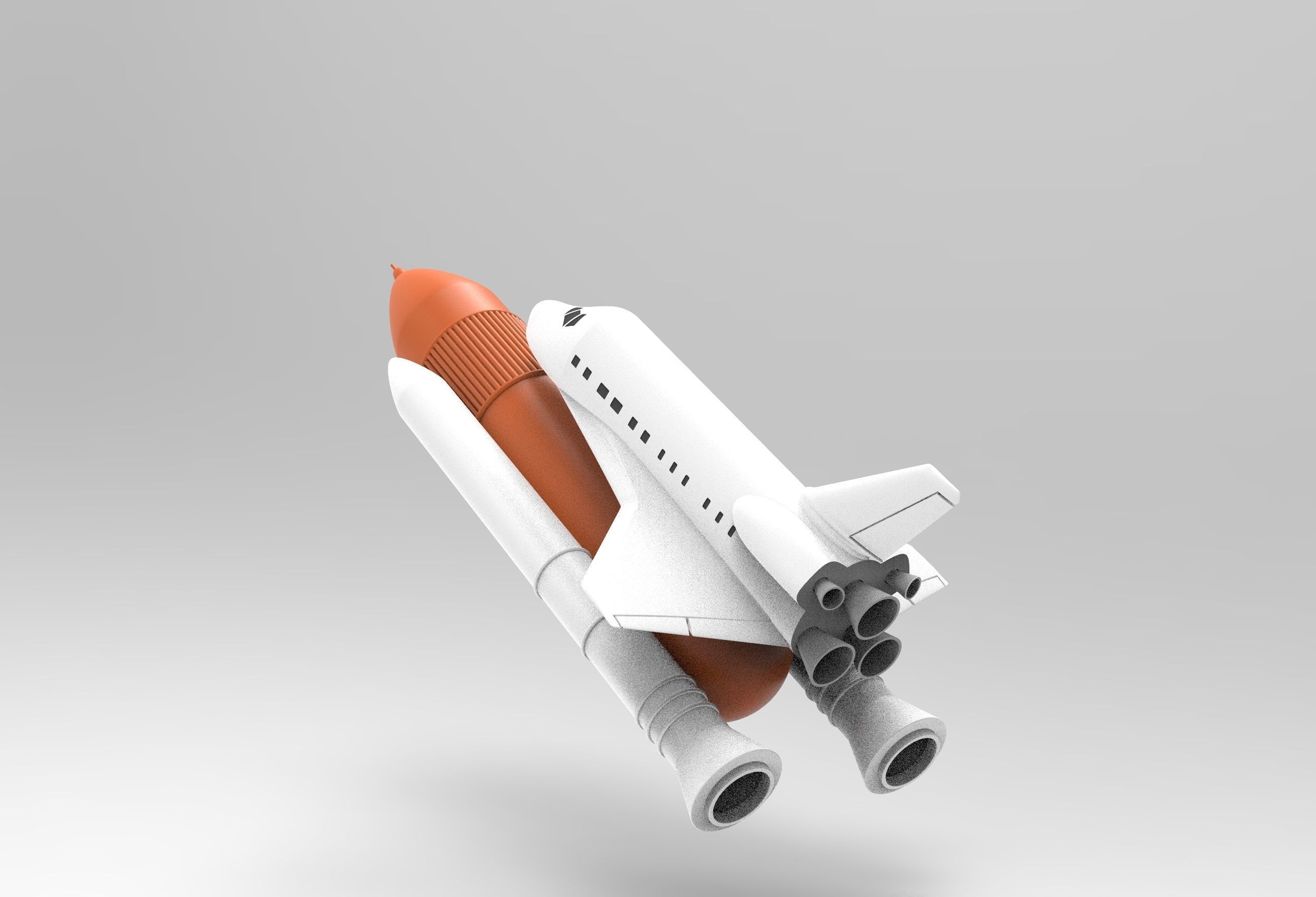 shuttle - space ship NASA 3D model_11