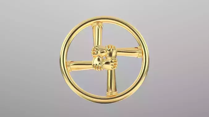 unity hand pendant  3D print model