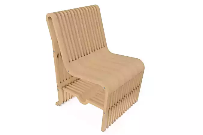 A chair made of sections