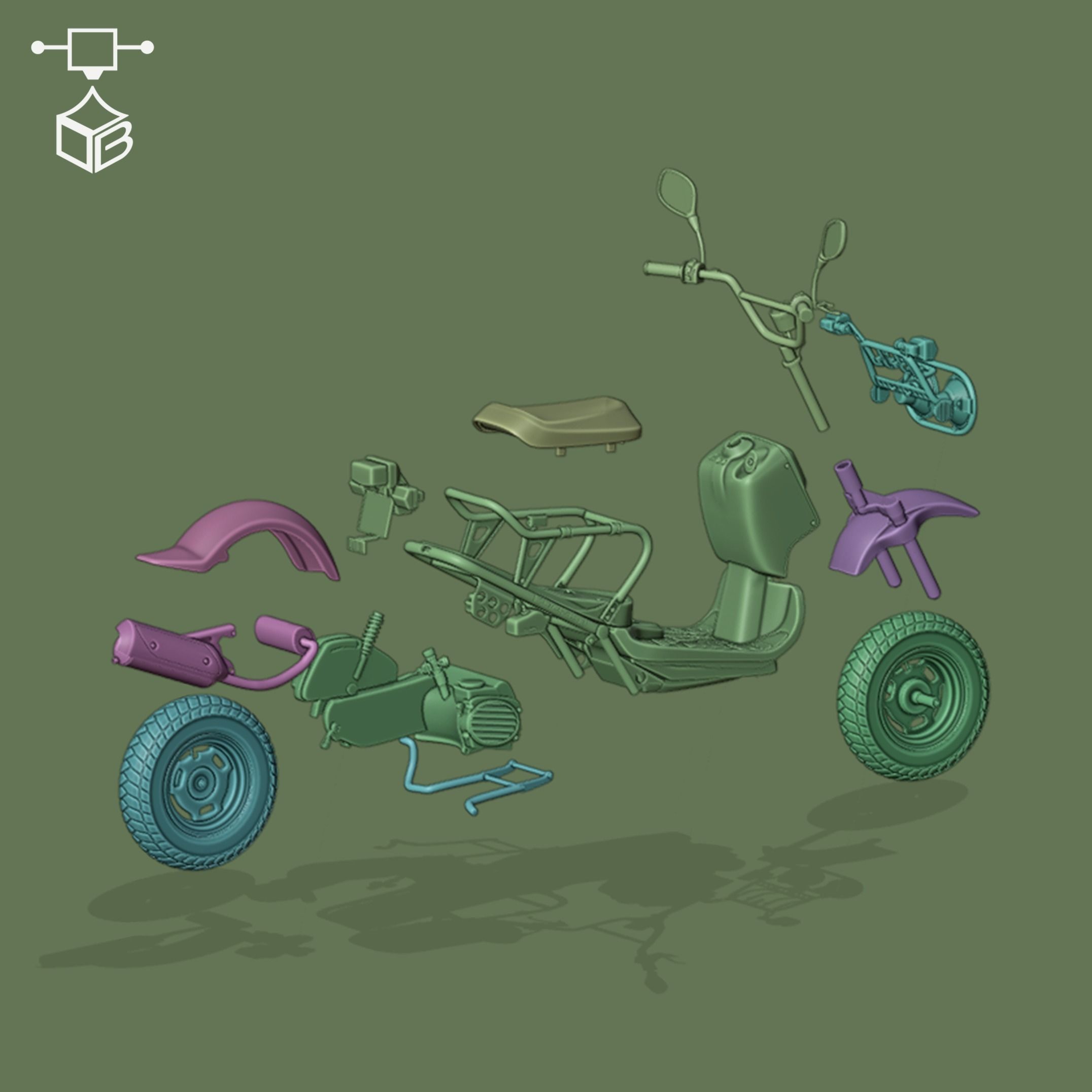 HONDA ZOOMER - RUCKUS 3D print model_5