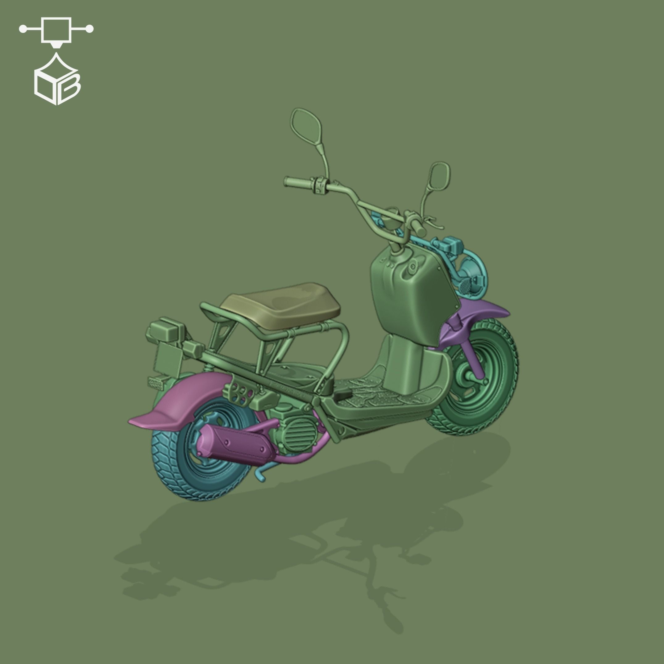 HONDA ZOOMER - RUCKUS 3D print model_3