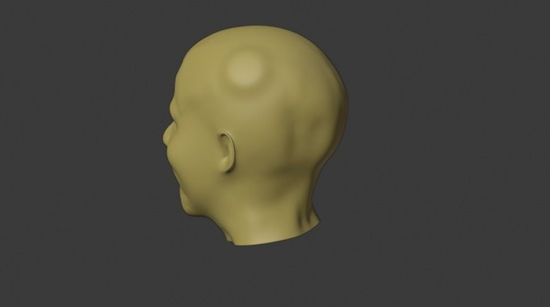 human head 3D model 3D model_1