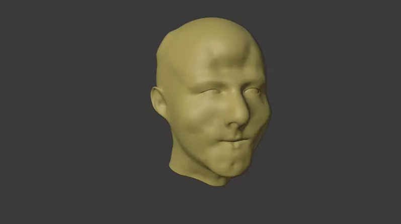 human head 3D model 3D model_0