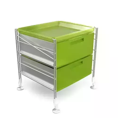 Modern Lime Green Storage Cabinet