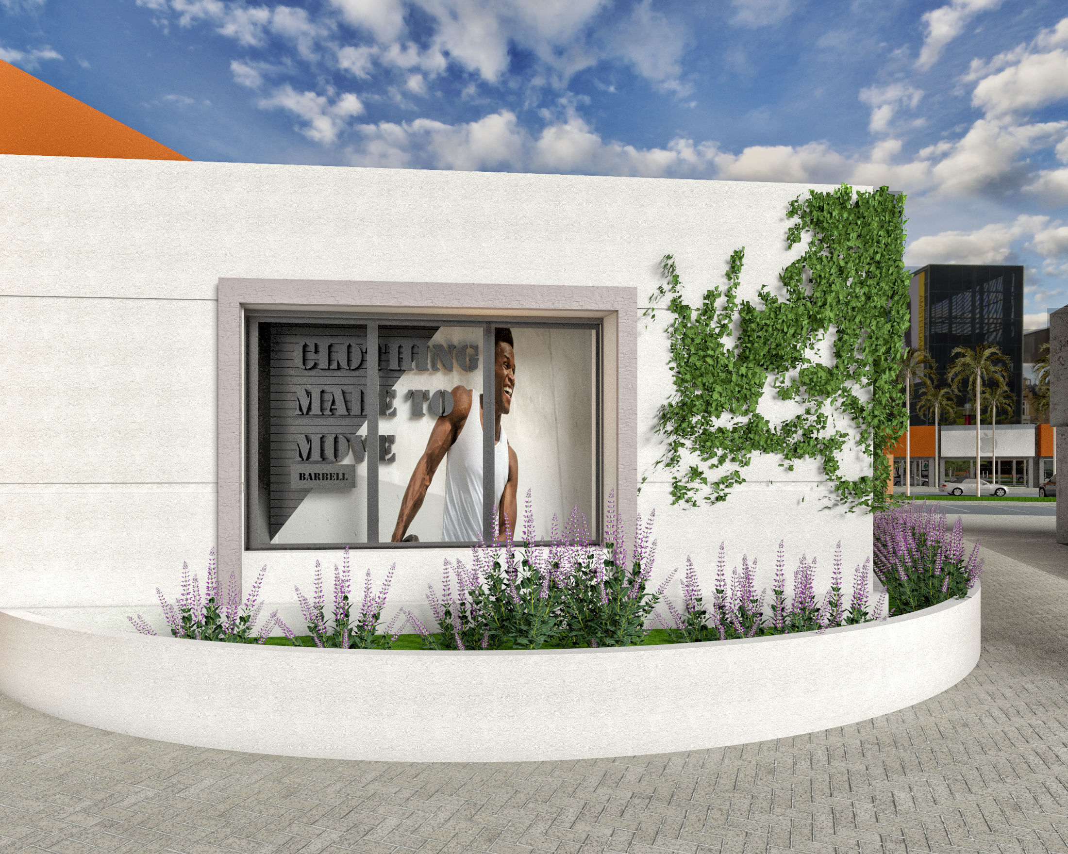 3D exterior and interior rendering of shop 3D model_23