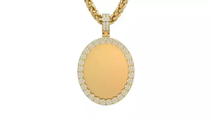 Picture pendant 1-2 inch N 27 3D print model