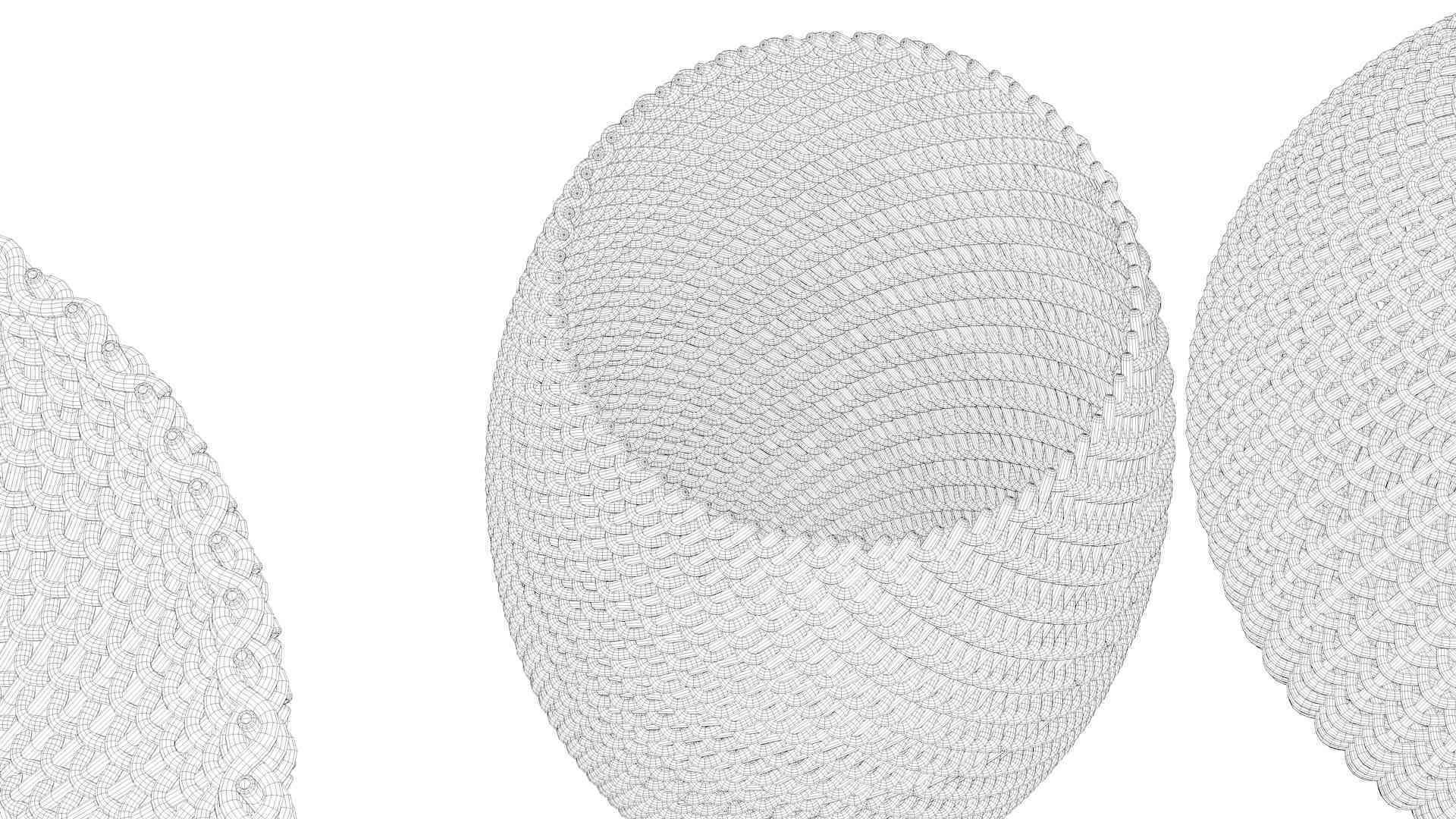 Wicker Baskets Hight Poy Models 3D model_19