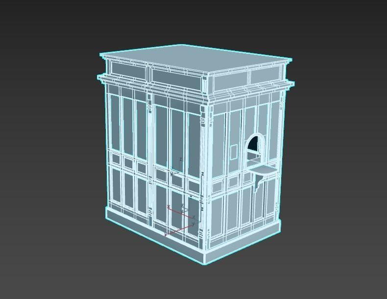 Ticket Office 3D model_12