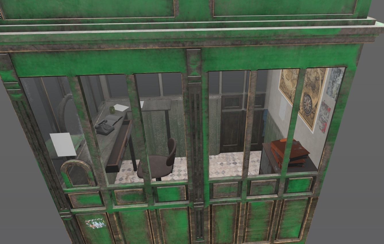 Ticket Office 3D model_6