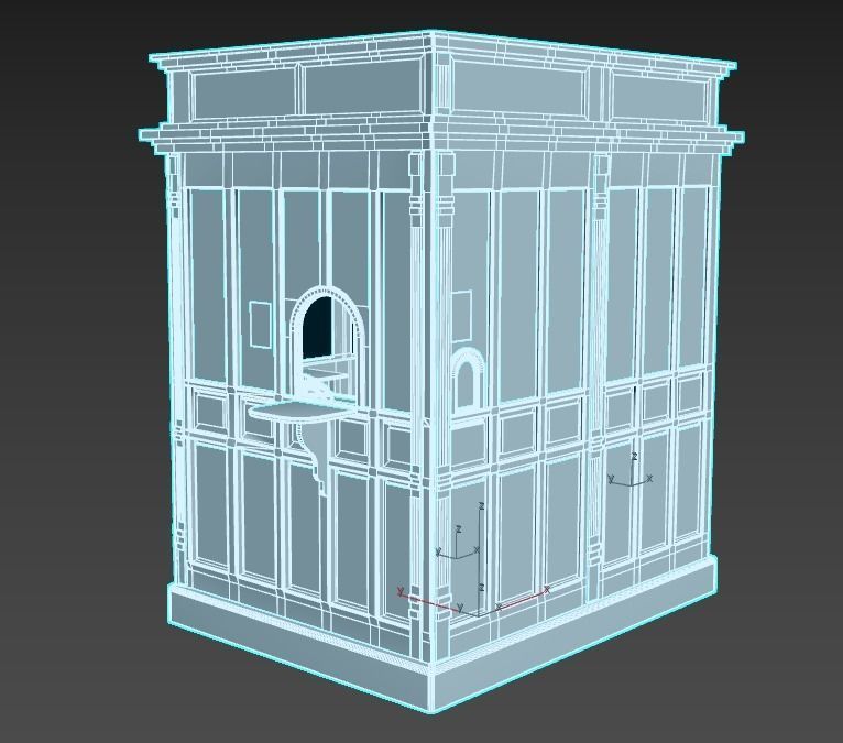 Ticket Office 3D model_10