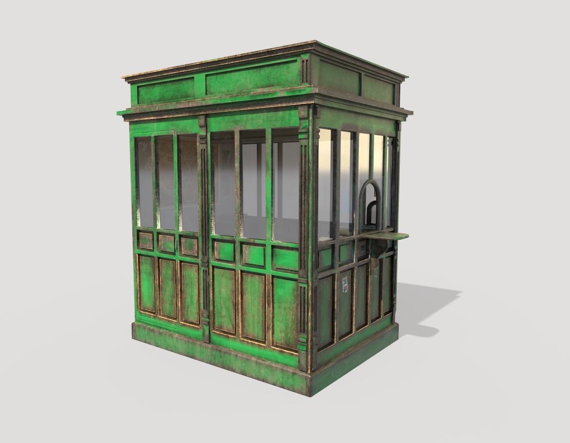 Ticket Office 3D model_1
