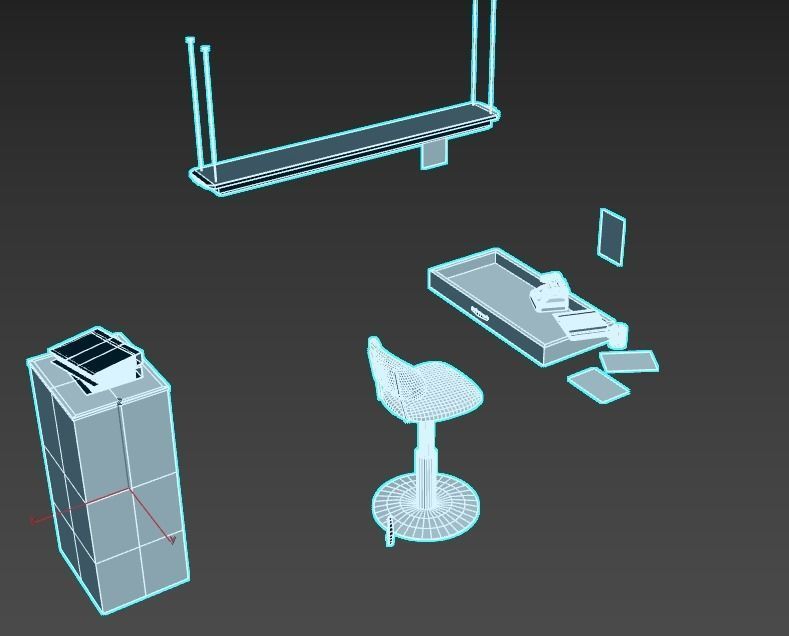Ticket Office 3D model_11