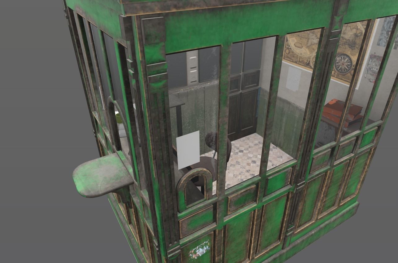 Ticket Office 3D model_9