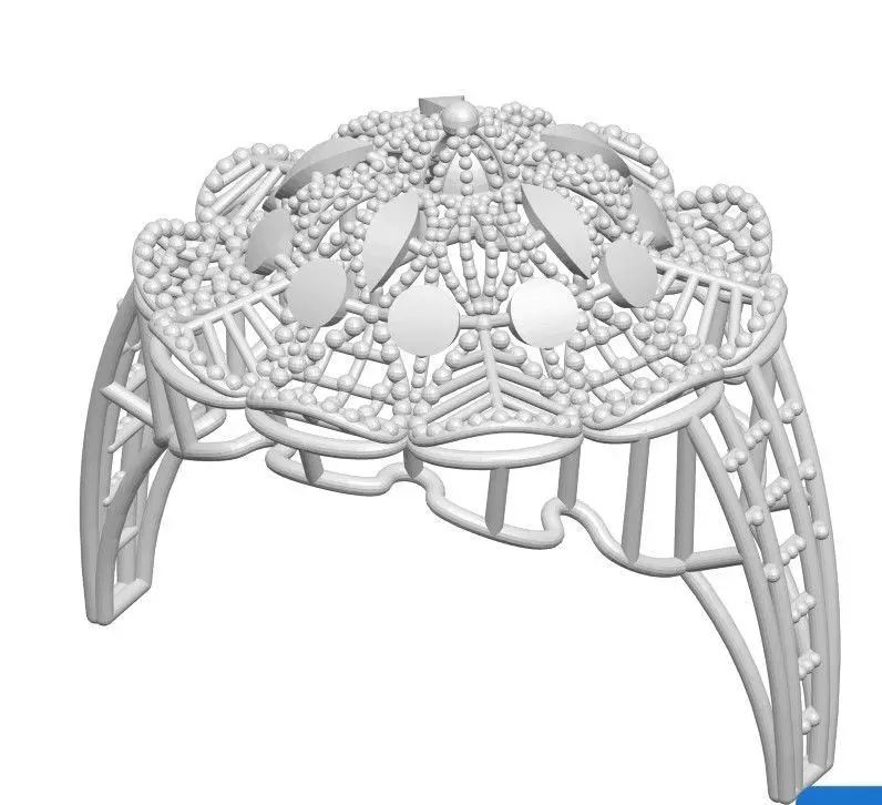 Ring 5 lace doily 3D print model_0