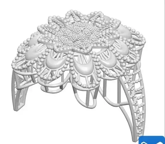 Ring 8 table with flower