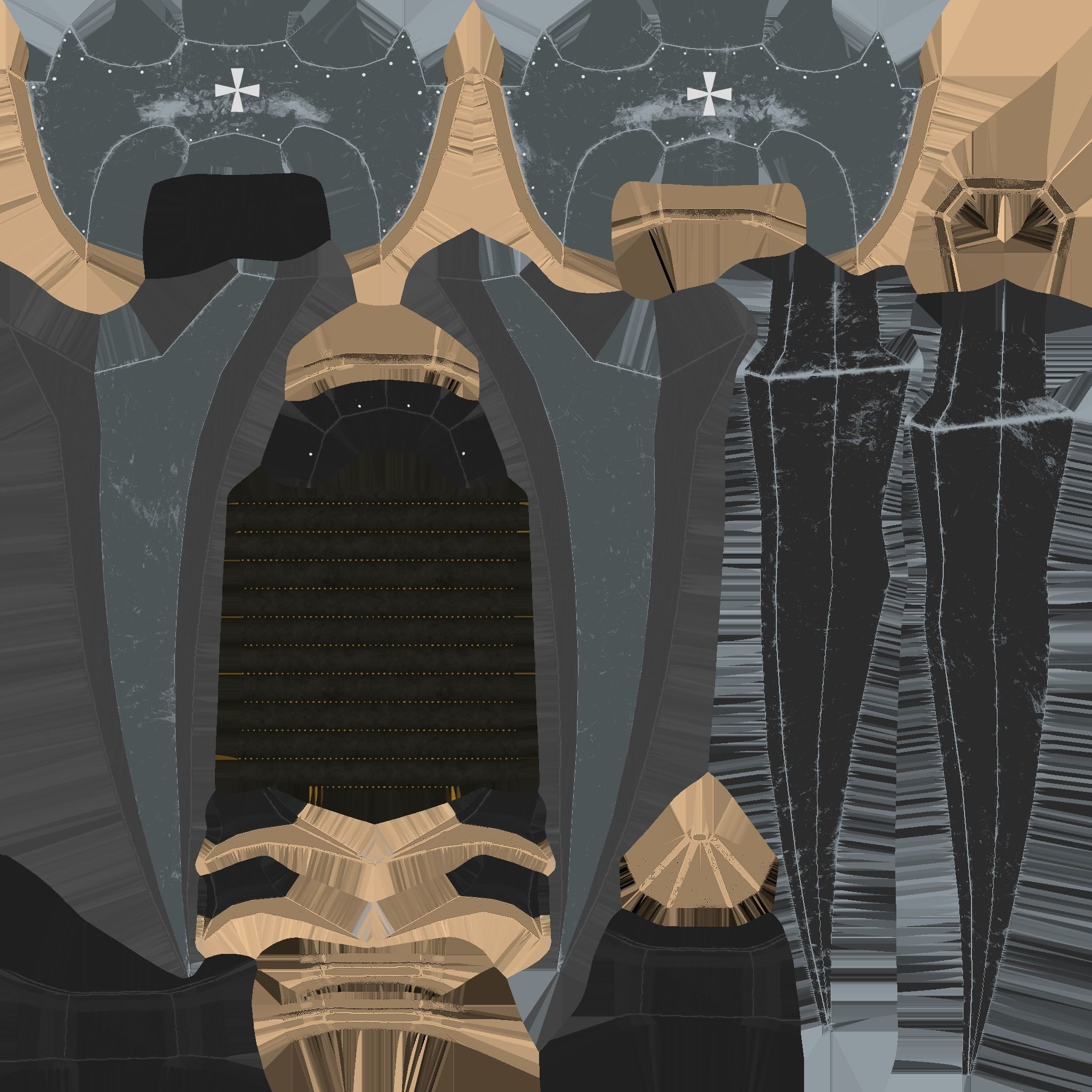 Medieval Dagger 01 Dark - Fantasy Character Weapon Low-poly 3D model_15